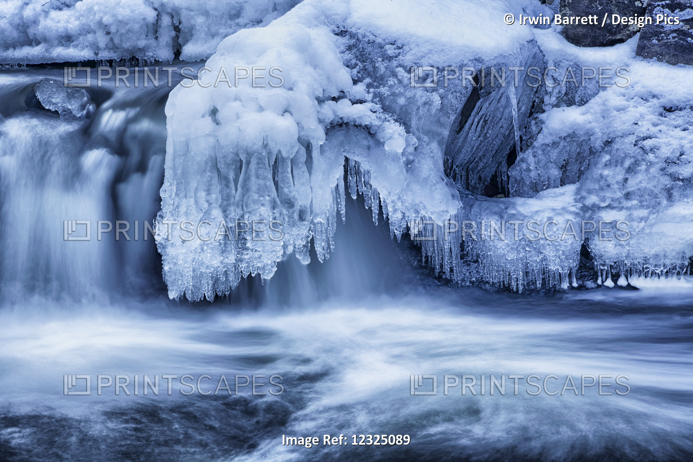 Winter Cascades; Enfield, Nova Scotia, Canada