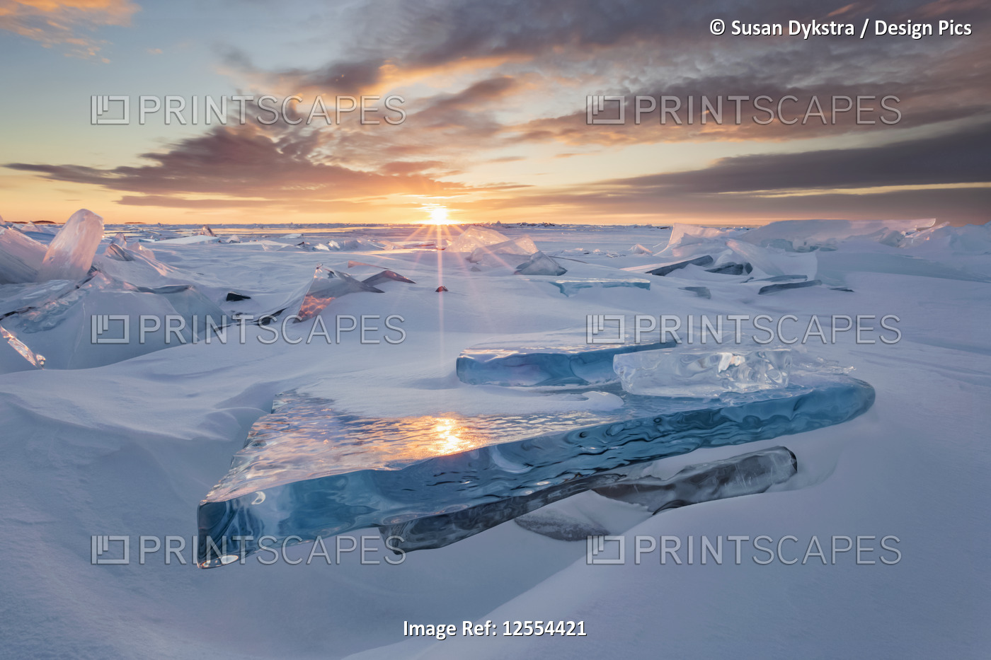 Sunlit Ice Chards on Lake Superior #2