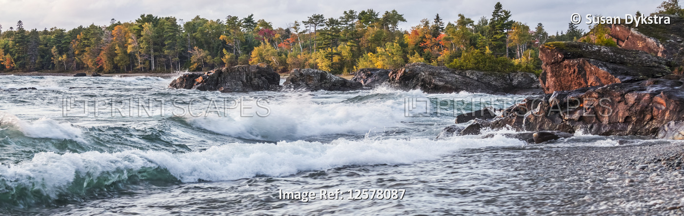 Lake Superior in autumn, Ontario, Canada